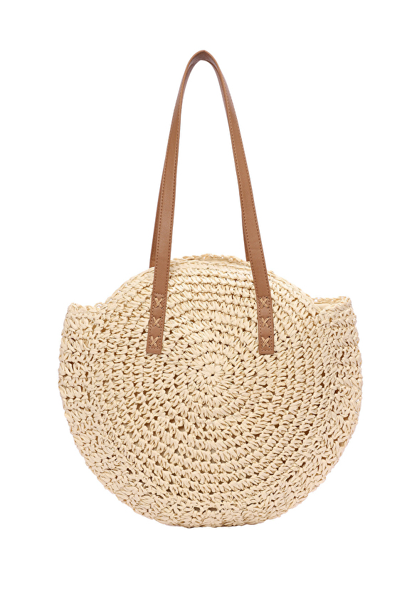 Shefame Kadın Hasır Çanta 25YSF269OY25005 0 Bej Shefame Kadın Hasır Çanta 25YSF269OY25005 0 Bej