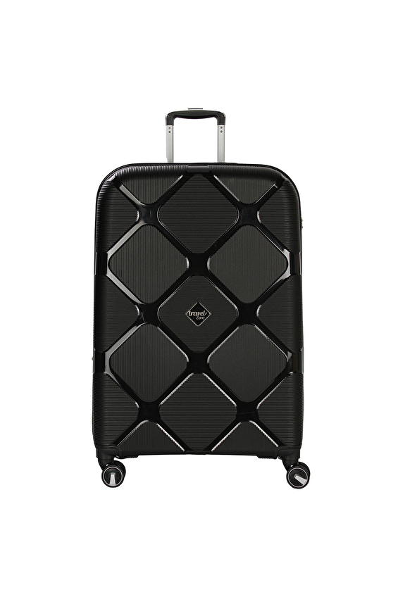 Travel Zone Çift Taraflı Fermuarlı Kapama Travel ZoneSert Valiz 25YTZ153PP990 70CM Siyah Travel Zone Çift Taraflı Fermuarlı Kapama Travel ZoneSert Valiz 25YTZ153PP990 70CM Siyah