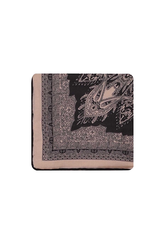 Shefame Kadın Eşarp 26KSF571ETKN Siyah/altın