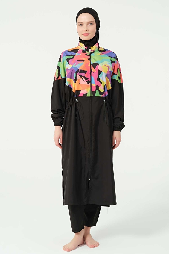 Alfasa Oversize Kadın Tesettür Mayo ALF25522 SYH Siyah Alfasa Oversize Kadın Tesettür Mayo ALF25522 SYH Siyah