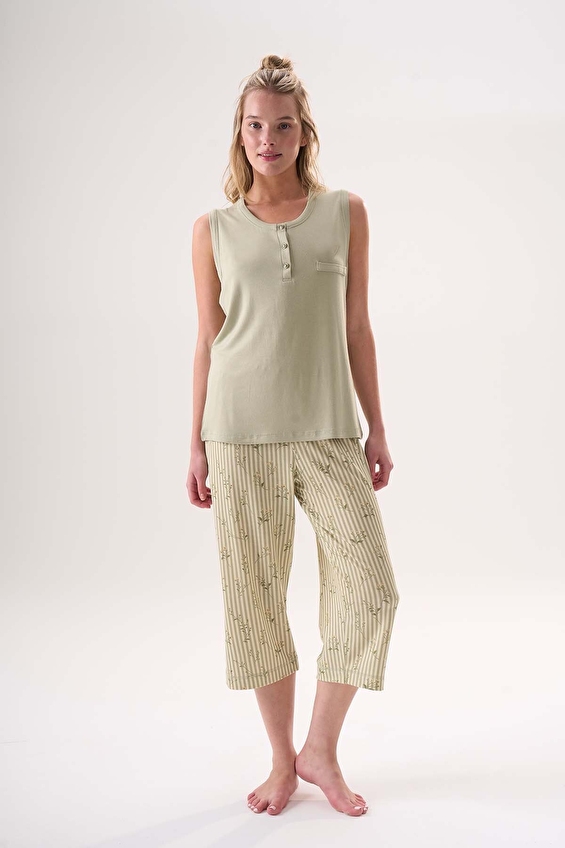 Etoile Kadın Pijama Takımı 26401E YSL Yeşil Etoile Kadın Pijama Takımı 26401E YSL Yeşil