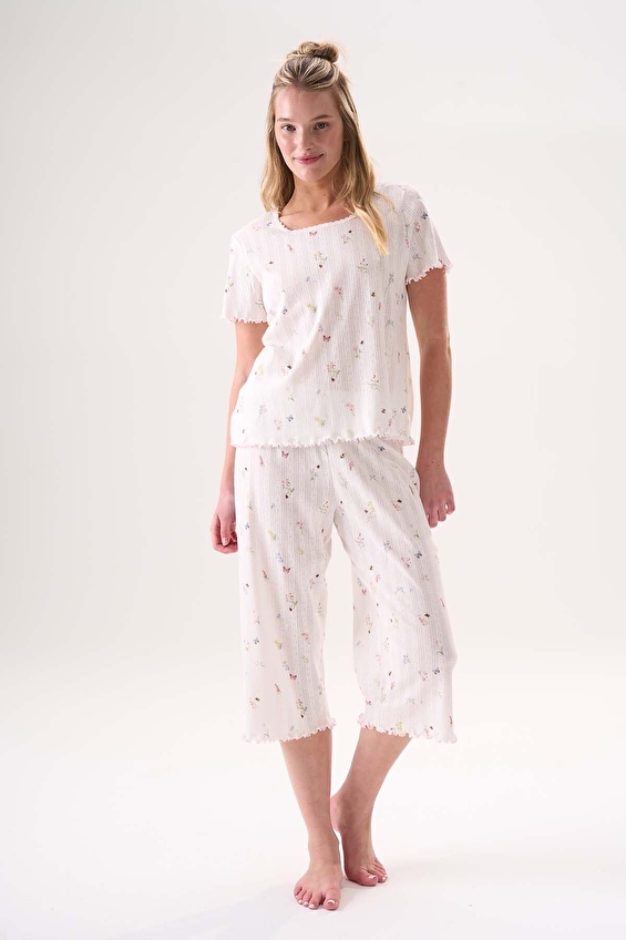 Etoile Kadın Pijama Takımı 26406E BYZ Beyaz Etoile Kadın Pijama Takımı 26406E BYZ Beyaz