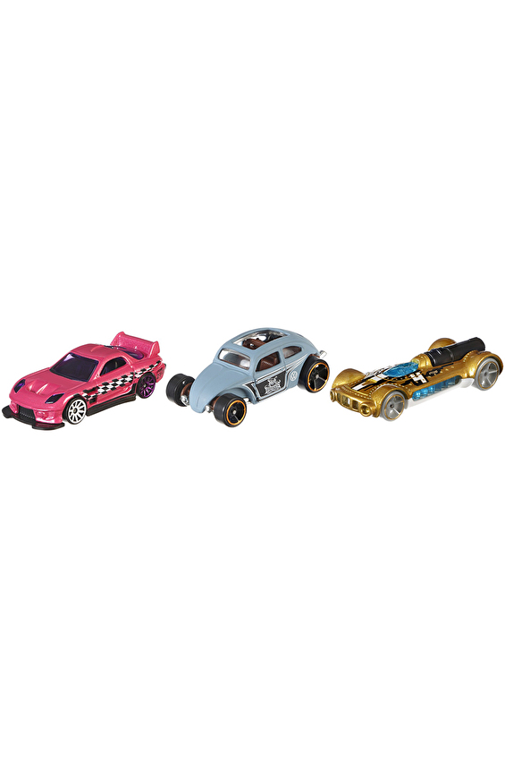 Hot Wheels Üçlü Araba Seti - 1:64 Ölçekli 3 Adet Araba - K5904 Hot Wheels Üçlü Araba Seti - 1:64 Ölçekli 3 Adet Araba - K5904