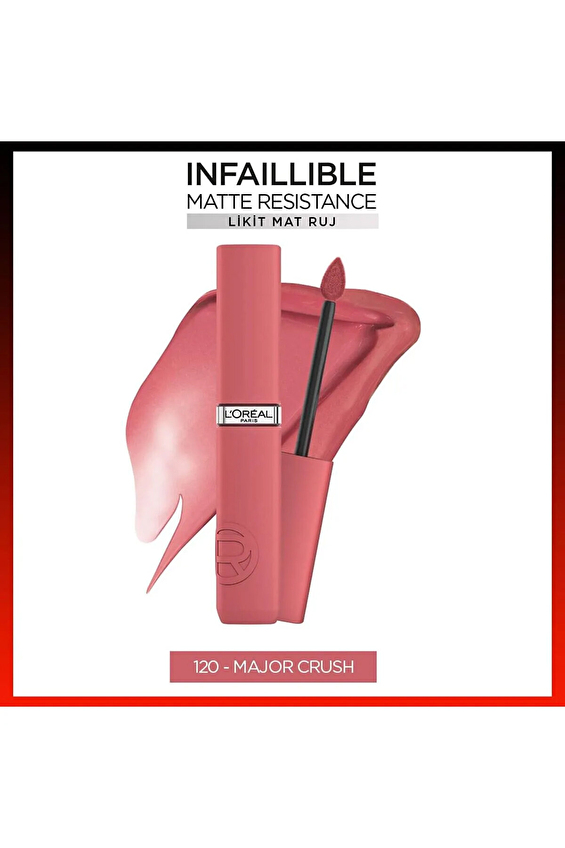 L'Oréal Paris Infaillible Matte Resistance Ruj - 120 Major Crush L'Oréal Paris Infaillible Matte Resistance Ruj - 120 Major Crush