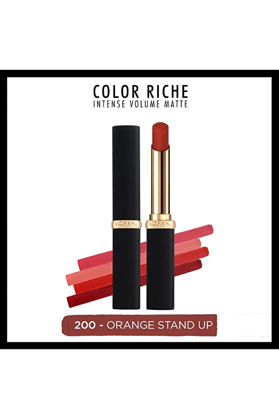 L'Oréal Paris Color Rıch Matte Intense Ruj 200 Orange Stand Up L'Oréal Paris Color Rıch Matte Intense Ruj 200 Orange Stand Up