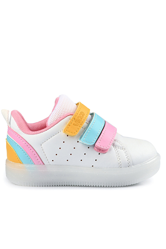 Vicco Işıklı Kız Çocuk Çocuk Ayakkabı SUN Beyaz/pembe Vicco Işıklı Kız Çocuk Çocuk Ayakkabı SUN Beyaz/pembe
