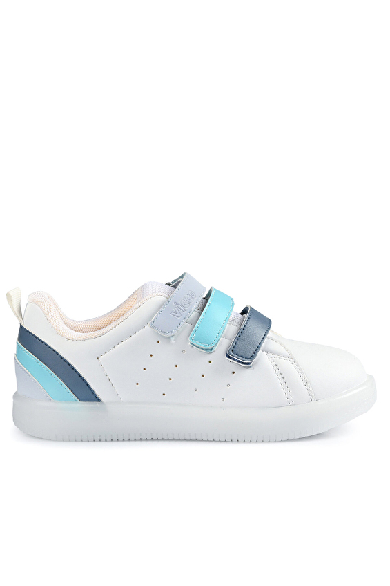 Vicco Işıklı Çocuk Ayakkabı SUN F Beyaz/mavi Vicco Işıklı Çocuk Ayakkabı SUN F Beyaz/mavi