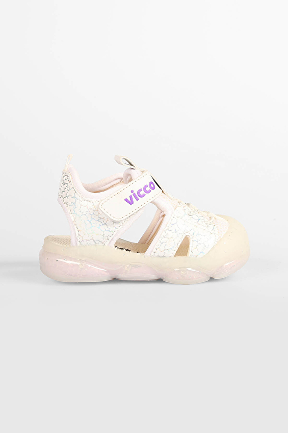 Vicco Cırtlı/Lastikli Işıklı Çocuk Sandalet MONROVIA IA Beyaz Vicco Cırtlı/Lastikli Işıklı Çocuk Sandalet MONROVIA IA Beyaz