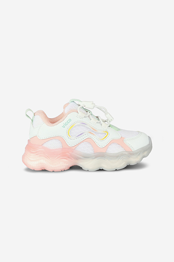 Vicco Klipsli Çocuk Ayakkabı SUNDAY B Beyaz/pudra Vicco Klipsli Çocuk Ayakkabı SUNDAY B Beyaz/pudra