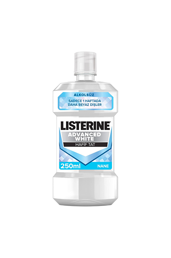 Listerine Ağız Suyu Advanced White Hafif Tat 250 ml Listerine Ağız Suyu Advanced White Hafif Tat 250 ml