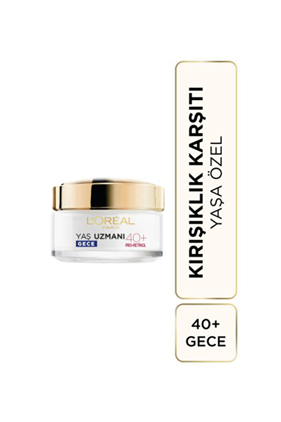 Loreal Yaş Uzmanı +40 Sıkılaştırıcı Gece Kremi 50 ml