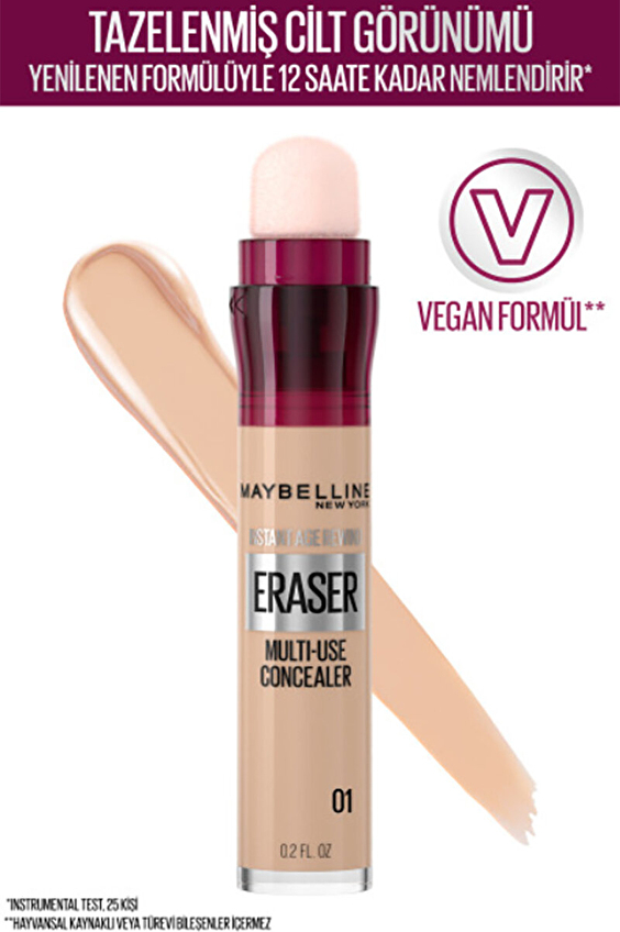 Maybelline Kapatıcı Instant Anti Age Eraser Light No:01 Maybelline Kapatıcı Instant Anti Age Eraser Light No:01