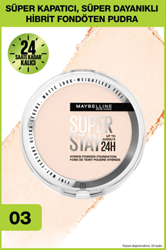 Maybelline New York Superstay Hibrit Pudra-Fondöten - 03 Maybelline New York Superstay Hibrit Pudra-Fondöten - 03