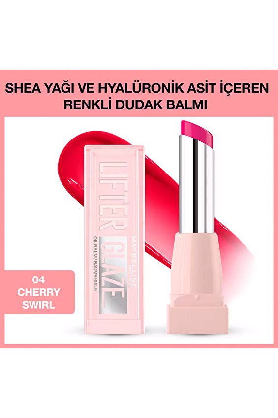 Maybelline New York Lifter Glaze Renkli Dudak Balmı 04-Cherry Swirl Maybelline New York Lifter Glaze Renkli Dudak Balmı 04-Cherry Swirl