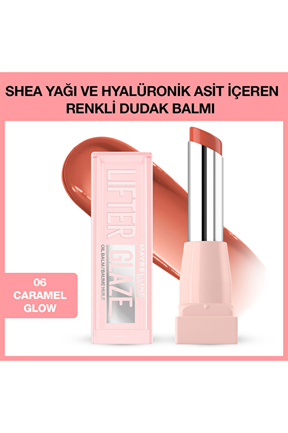 Maybelline New York Lifter Glaze Renkli Dudak Balmı 06-Caramel Glow Maybelline New York Lifter Glaze Renkli Dudak Balmı 06-Caramel Glow