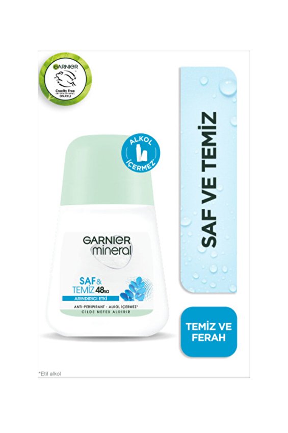 Garnier Mineral Roll-On Saf ve Temiz Kadın 50 ml