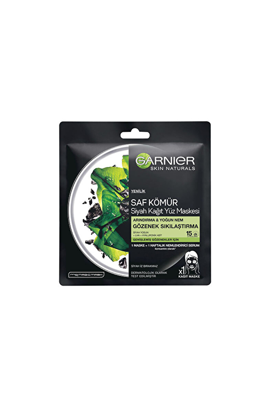 Garnier Kağıt Maske Saf Kömür Gözenek Sıkılaştırıcı