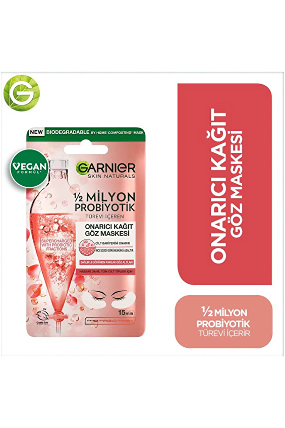Garnier Probiyotik Onarıc Kağıt Göz Maskesi 6gr Garnier Probiyotik Onarıc Kağıt Göz Maskesi 6gr