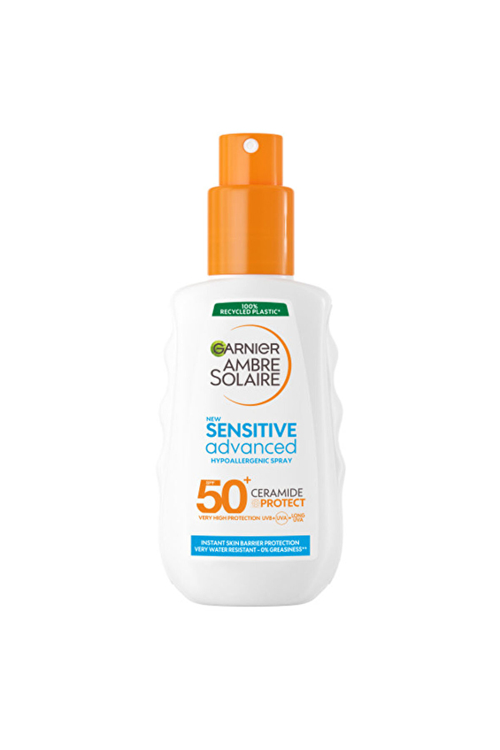 Garnier Ambre Solaire Sensitive Advanced Hipoalerjenik Güneş Koruyucu Sprey SPF 50+ 150 ml Garnier Ambre Solaire Sensitive Advanced Hipoalerjenik Güneş Koruyucu Sprey SPF 50+ 150 ml