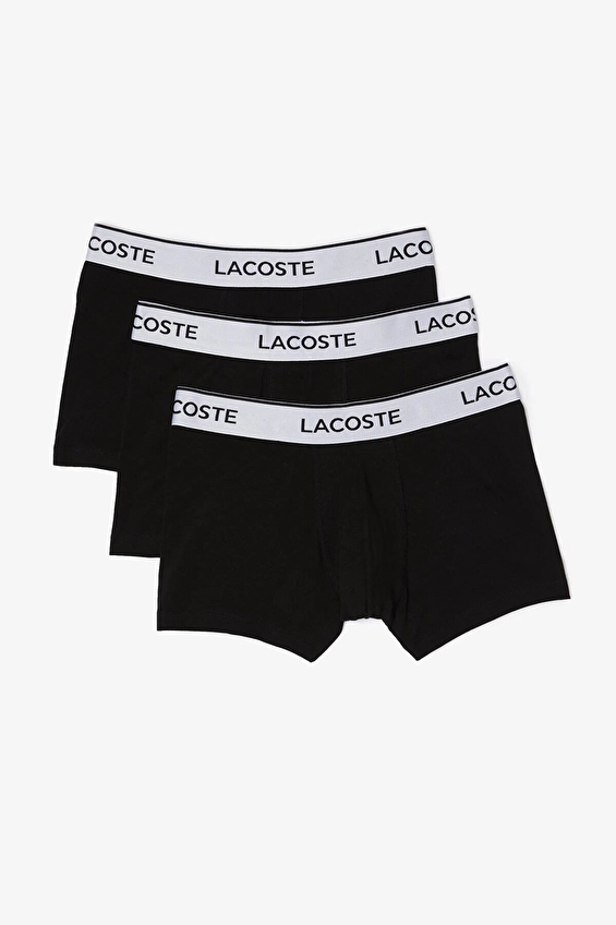 Lacoste Erkek 3'lü Boxer 5H8385 Siyah Lacoste Erkek 3'lü Boxer 5H8385 Siyah