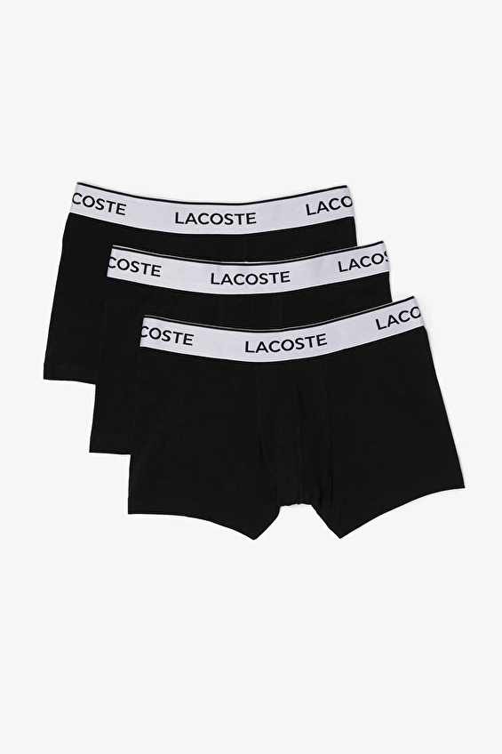 Lacoste Erkek 3'lü Boxer 5H8385 Siyah Lacoste Erkek 3'lü Boxer 5H8385 Siyah