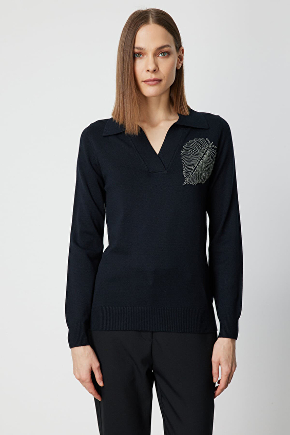 Onfashion Kadın Kazak 65334 Siyah Onfashion Kadın Kazak 65334 Siyah