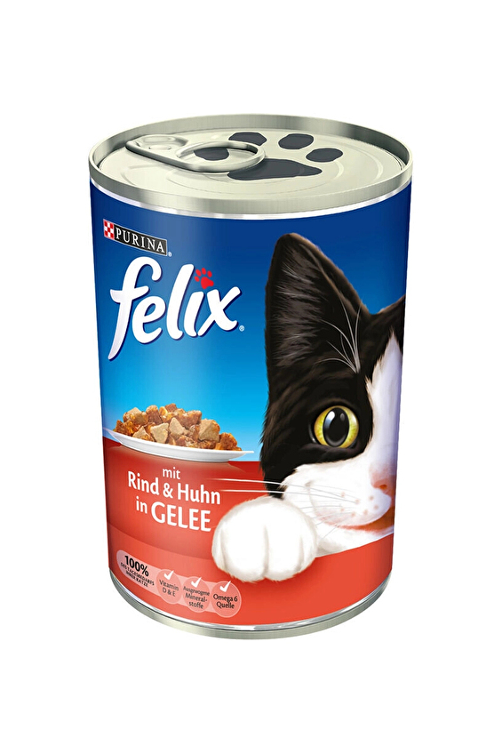 Felix Konserve Sığır Etli ve Tavuklu Kedi Maması