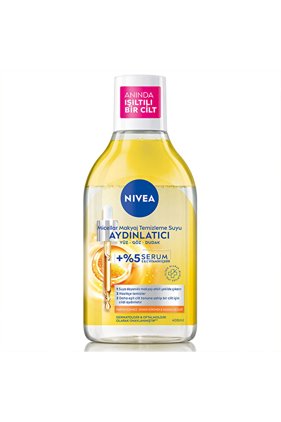Nivea Miccelar Makyaj Temizleme Suyu Aydınlatıcı 400 ml Nivea Miccelar Makyaj Temizleme Suyu Aydınlatıcı 400 ml