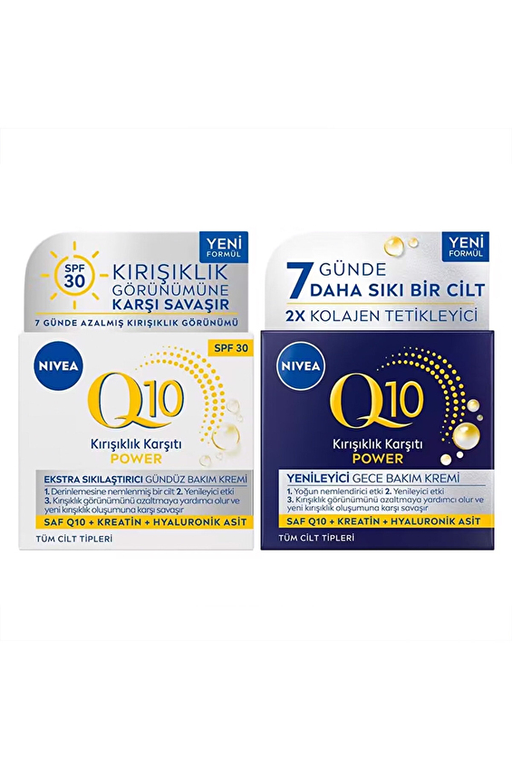 Nivea Q10 Gündüz Kremi 50 ml + Gece Kremi 50 ml
