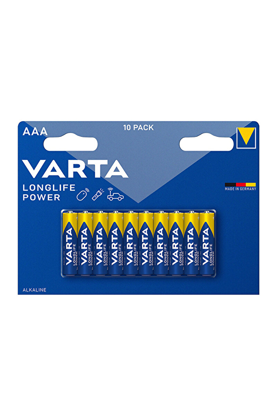 Varta Longlife Power AAA 10'lu İnce Pil