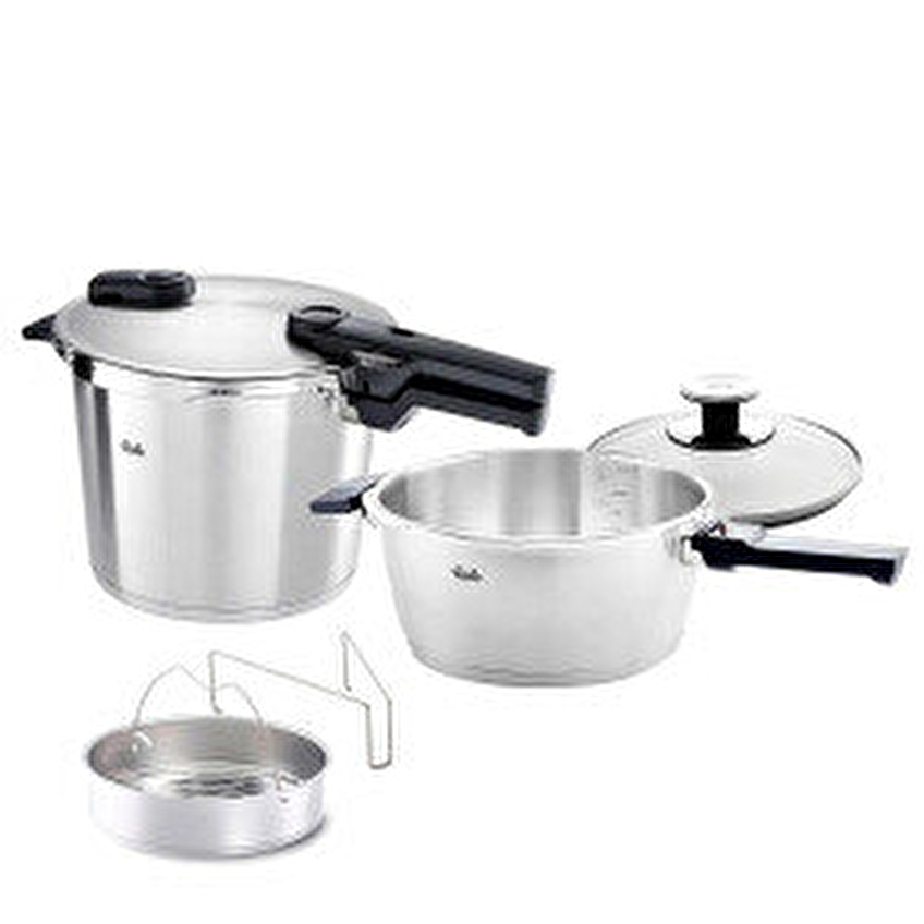 Fissler Vitaquick Premium Düdüklü Tencere With Insert 5+6 Litre Fissler Vitaquick Premium Düdüklü Tencere With Insert 5+6 Litre