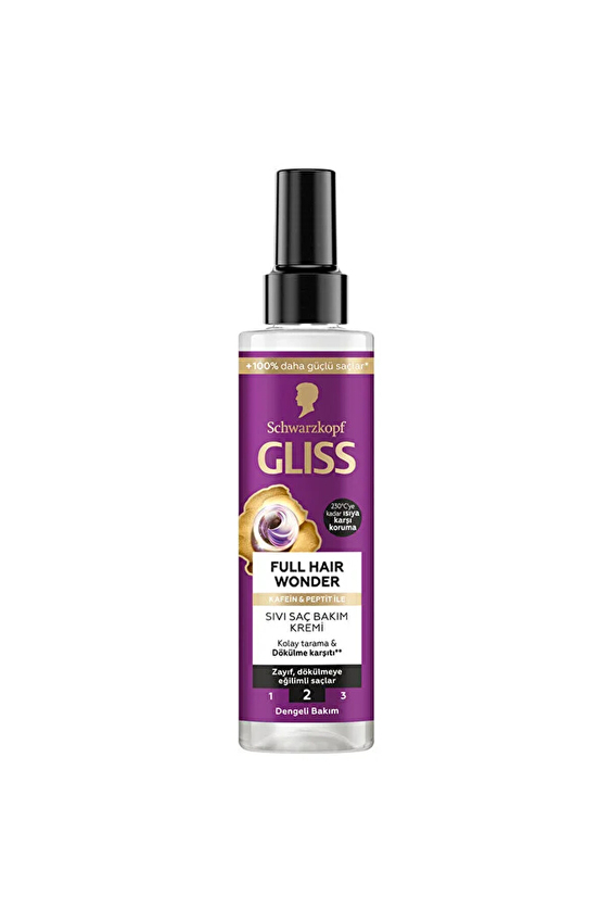 Gliss Sıvı Saç Kremi 200 ml Full Hair Wonder Gliss Sıvı Saç Kremi 200 ml Full Hair Wonder