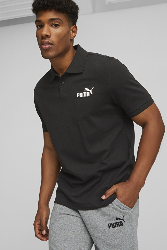 Puma Essential Pique Erkek Tişört 58667401 Siyah Puma Essential Pique Erkek Tişört 58667401 Siyah