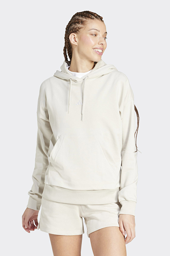 Adidas Regular Fit Kadın Sweatshirt JC5934 Bej Adidas Regular Fit Kadın Sweatshirt JC5934 Bej