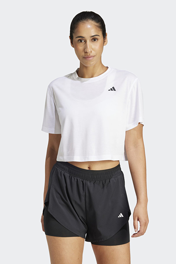 Adidas Kadın Tişört JC9556 Beyaz Adidas Kadın Tişört JC9556 Beyaz