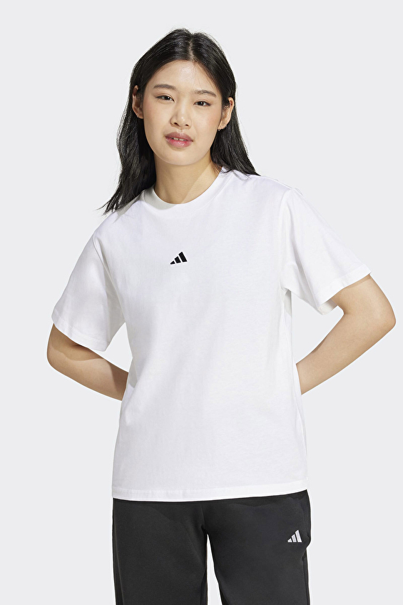 Adidas Regular Fit Bisiklet Yaka Kadın Tişört JC5944 Beyaz Adidas Regular Fit Bisiklet Yaka Kadın Tişört JC5944 Beyaz