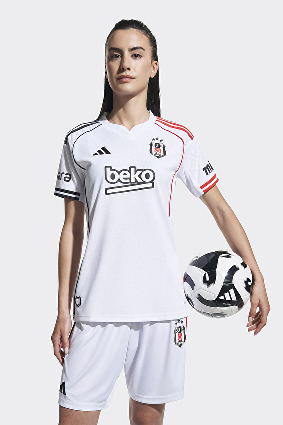 Adidas Kadın Beşiktaş 25/26 İç Saha Forması JN9935 Beyaz Adidas Kadın Beşiktaş 25/26 İç Saha Forması JN9935 Beyaz