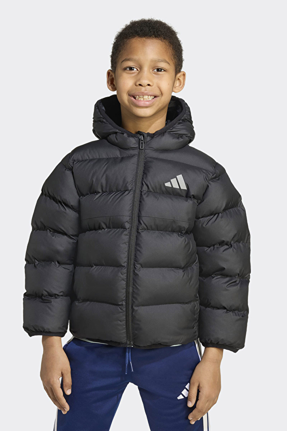 Adidas Regular Fit Erkek Çocuk Çocuk Ceket JM8864 Siyah Adidas Regular Fit Erkek Çocuk Çocuk Ceket JM8864 Siyah