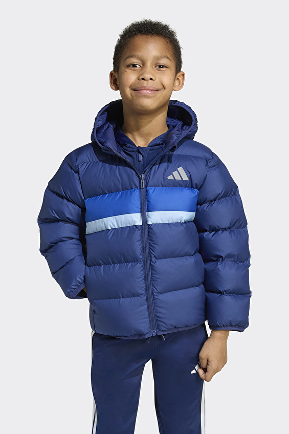 Adidas Regular Fit Erkek Çocuk Çocuk Ceket JW2453 Mavi Adidas Regular Fit Erkek Çocuk Çocuk Ceket JW2453 Mavi
