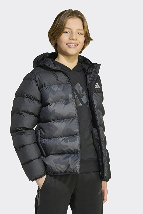 Adidas Regular Fit Erkek Çocuk Çocuk Ceket JL7399 Siyah Adidas Regular Fit Erkek Çocuk Çocuk Ceket JL7399 Siyah