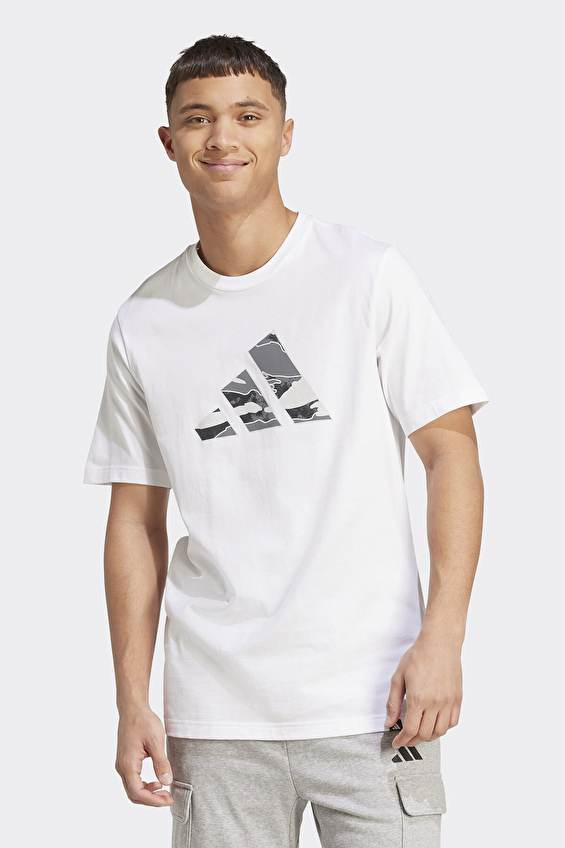 Adidas Regular Fit Erkek Tişört JM6380 Beyaz Adidas Regular Fit Erkek Tişört JM6380 Beyaz