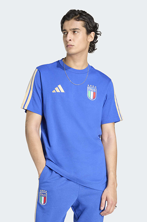 Adidas Erkek İtalya Tişört JZ2064 Mavi Adidas Erkek İtalya Tişört JZ2064 Mavi