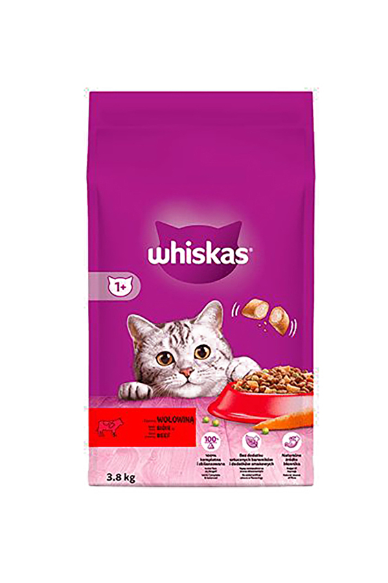 Whiskas Biftekli Kuru Kedi Maması 3,8 Kg Whiskas Biftekli Kuru Kedi Maması 3,8 Kg