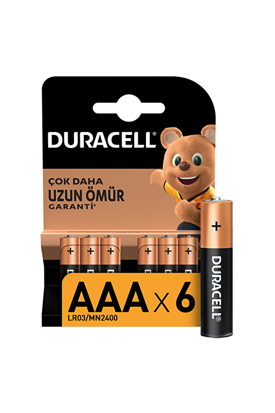 Duracell 6' Lı İnce Pil AAA Duracell 6' Lı İnce Pil AAA