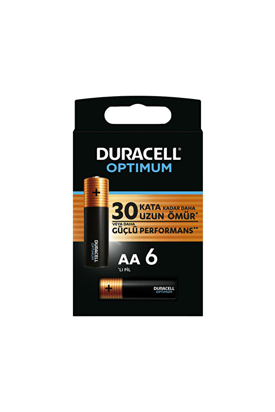 Duracell Optimum Kalın Kalem 6'lı AA