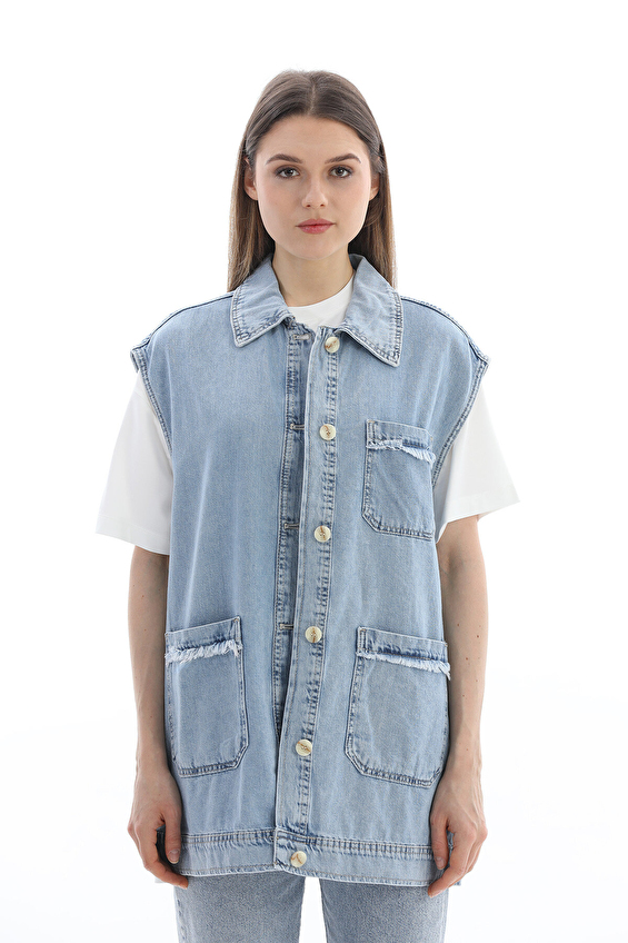 İkoll Kadın Yelek 0034731 Mavi İkoll Kadın Yelek 0034731 Mavi