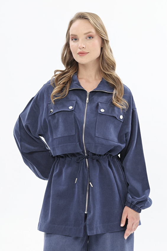 İkoll Kadın Pardesü 0034978 Lacivert İkoll Kadın Pardesü 0034978 Lacivert