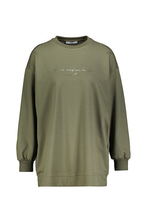 İkoll Kadın Sweatshirt 0036273 Haki İkoll Kadın Sweatshirt 0036273 Haki