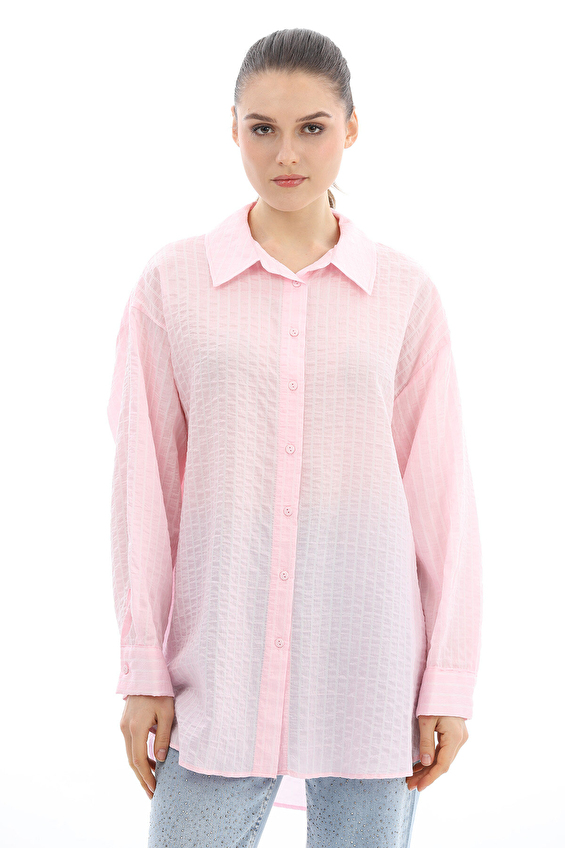 İkoll Kadın Gömlek 0036987 Pembe İkoll Kadın Gömlek 0036987 Pembe