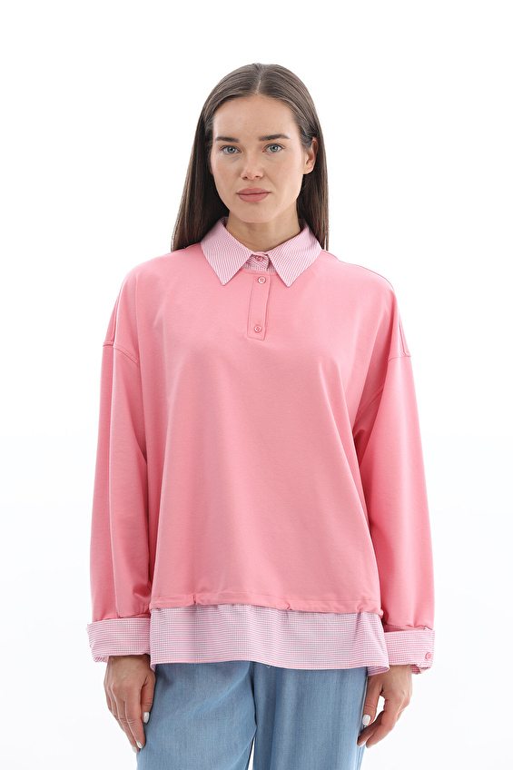 İkoll Kadın Gömlek 0037146 Pembe İkoll Kadın Gömlek 0037146 Pembe
